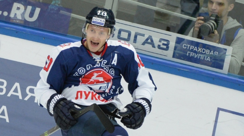 Divu vārtu autors Vladimirs Galuzins. Foto: www.hctorpedo.ru