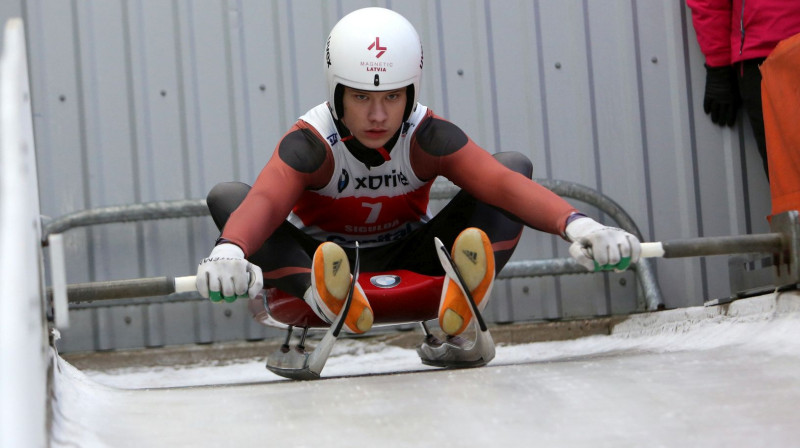 Gints Bērziņš. Foto: Latvijas Kamaniņu sporta federācija
