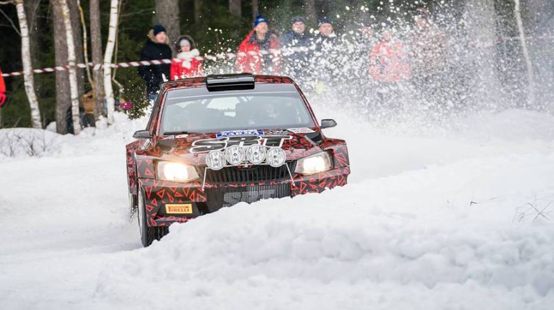 Grjazins Sarmas rallijā. Foto: No sportista privātā arhīva