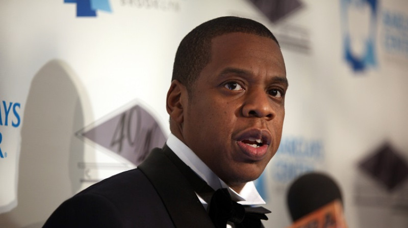 Reperis "Jay Z" 2012. gada 27. septembrī, elitārā "40/40" kluba atklāšanas pasākumā "Barclays Center". Foto: AFP/Scanpix