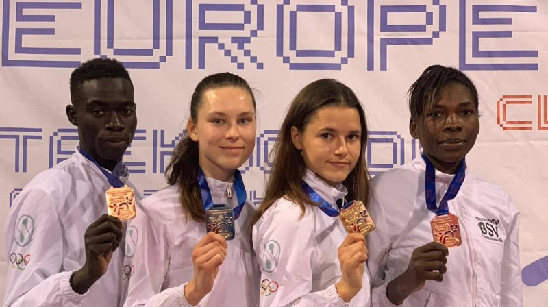 Vācijas kluba medaļas Eiropas čempionātā. Foto: BSV Friedrichshafen