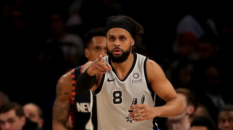 Patijs Milzs ir "San Antonio Spurs" līderis. Foto: AFP/Scanpix