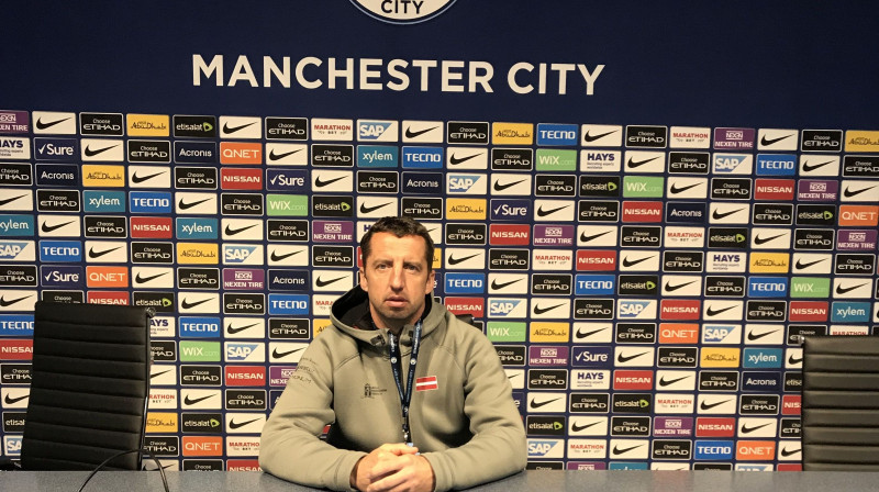 Ivo Lakučs Mančestrā. Foto: lrf.lv