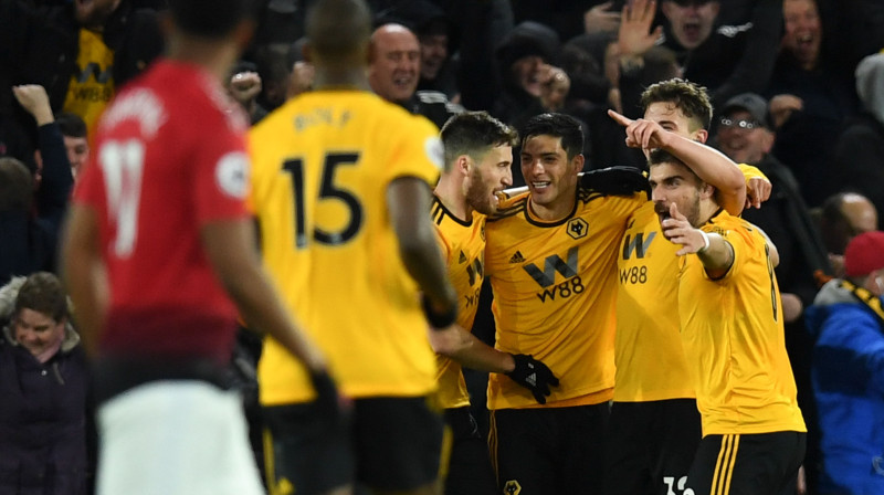 Vulverhemptonas "Wanderers" svin vārtu guvumu. Foto: Paul Ellis/AFP/Scanpix