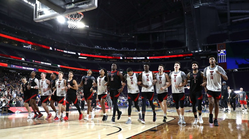 "Texas Tech" basketbolisti 2019. gada 5. aprīlī Mineapolē. Foto: AFP/Scanpix