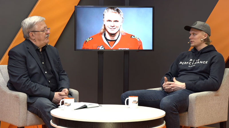 Jānis Matulis un Rodrigo Ābols. Foto: Ekrānuzņēmums