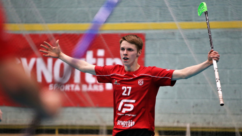 Lielvārdietis Juris Sandis Jēgers. Foto: Ritvars Raits, floorball.lv