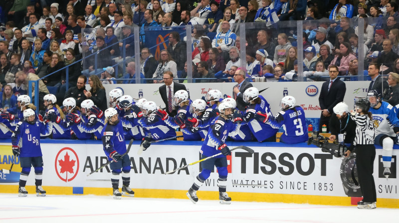 ASV sieviešu hokeja izlase. Foto: Andre Ringuette/HHOF--IIHF Images