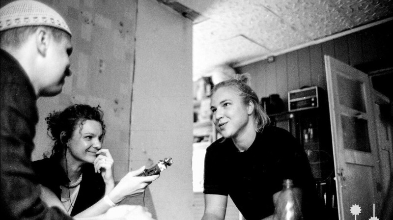 Rūta Meilutīte intervijas laikā. Foto: Nanook