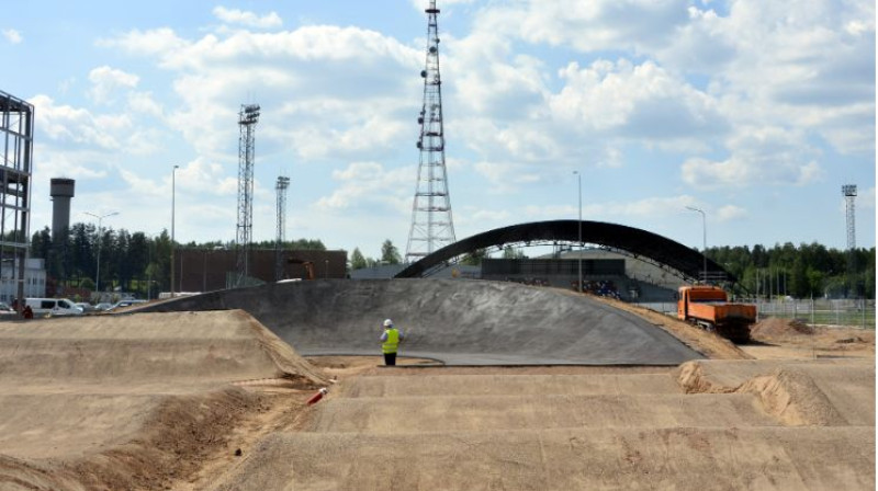 Jaunā Valmieras BMX trase. Foto: Latvijas Riteņbraukšanas federācija