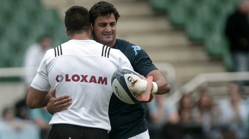 Martins Mojano (ar bumbu) pirms mača
Foto: AFP/Scanpix