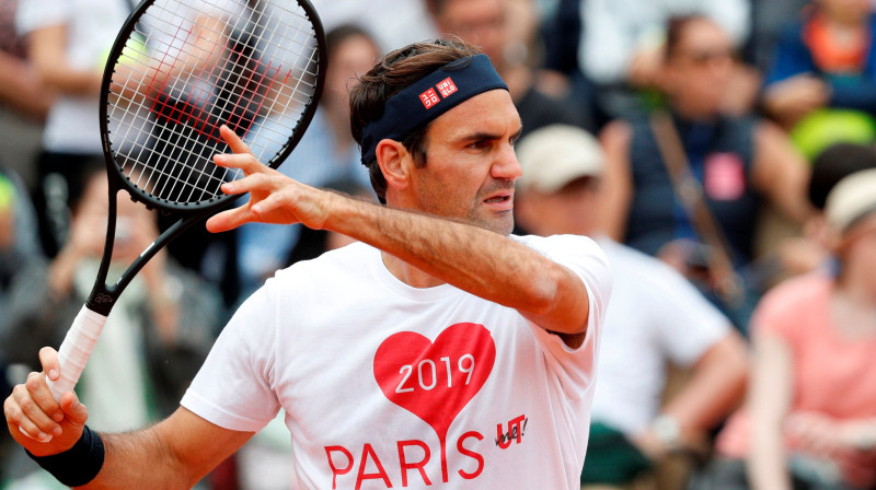 Rodžers Federers "French Open" spēlēs pirmoreiz kopš 2015. gada. Foto: Reuters/Scanpix
