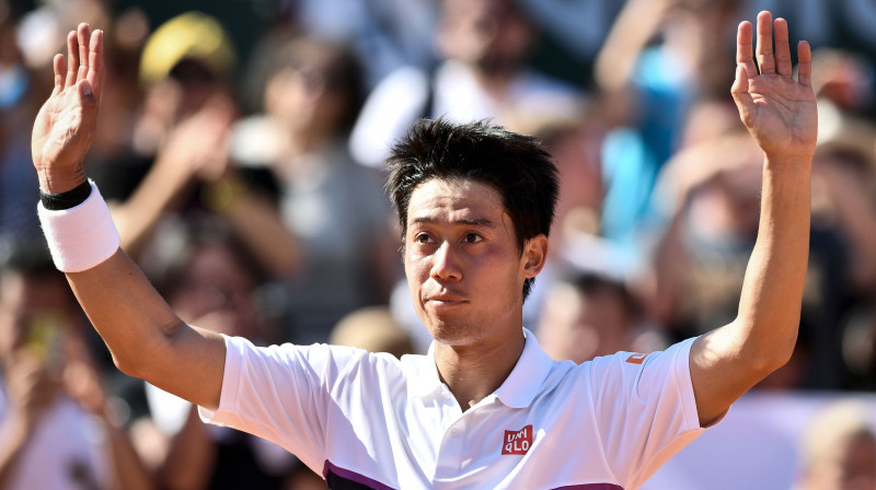 Kei Nišikori. Foto: AFP/Scanpix