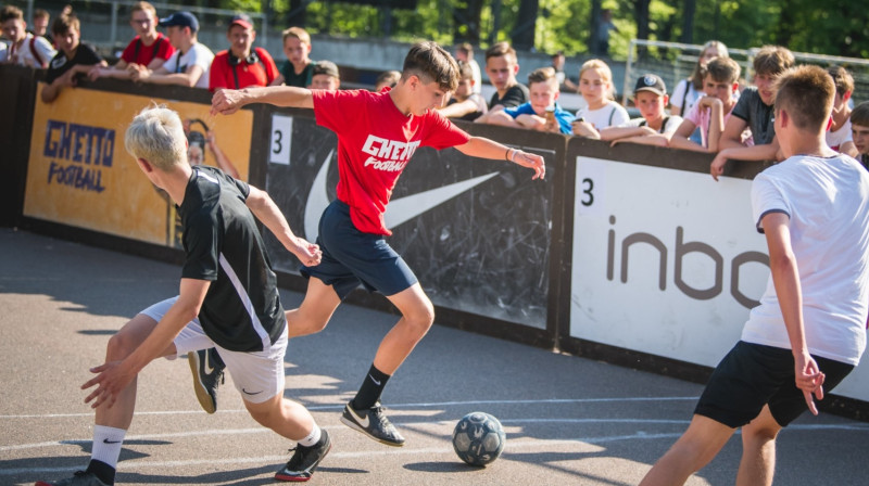 "Ghetto Football" Grīziņkalnā.
Publicitātes foto