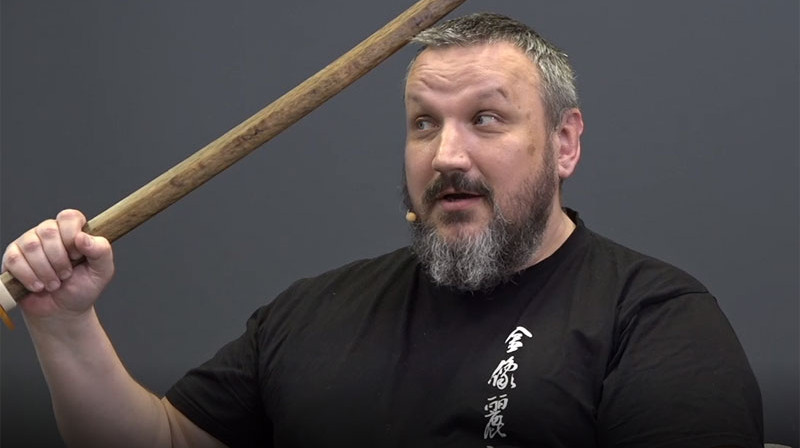 Latvijas Kendo federācijas prezidents Vladimirs Kindzulis. Foto: Ekrānuzņēmums