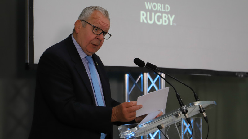 "World Rugby" vadītājs Bils Beumonts
Foto: Zumapress.com/Scanpix
