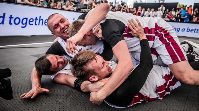 Latvijas 3x3 basketbola izlase. Foto: FIBA