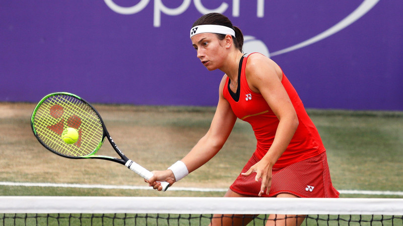 Anastasija Sevastova uz sev ļoti patīkamā Maljorkas zālāja guvusi 16 uzvaras, bet Vimbldonā tikai vienu. Foto: EPA/Scanpix