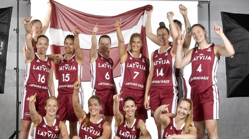 Latvijas sieviešu basketbola valstsvienība. Foto: FIBA