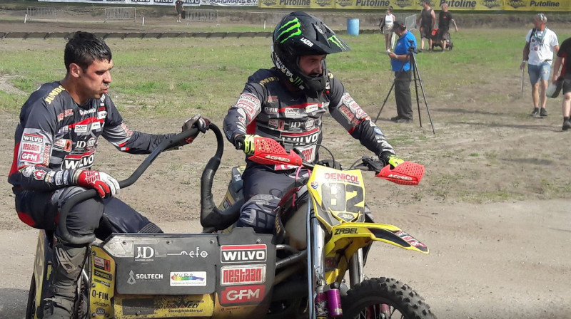 Lauris Daiders un Etjēns Bakss. Foto: Marcel Luyckx