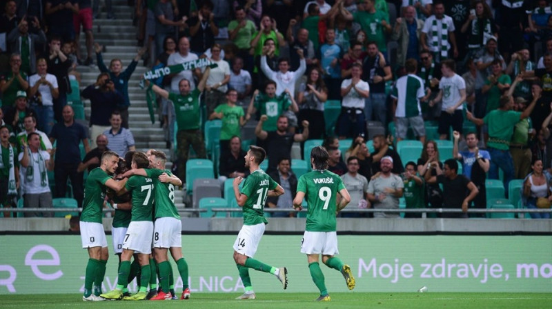Ļubļanas "Olimpija" futbolisti. Foto no vienības mājaslapas internetā