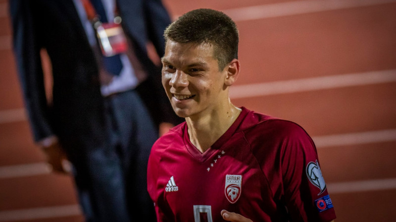 Daniels Ontužāns. Foto: Latvijas Futbola federācija