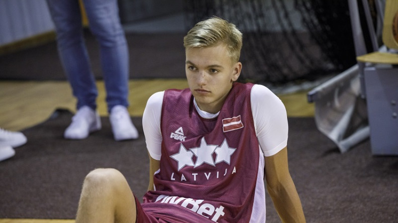 Artūrs Žagars valstsvienības treniņā 2019. gada 5. augustā. Foto: Ģirts Ozoliņš, f64