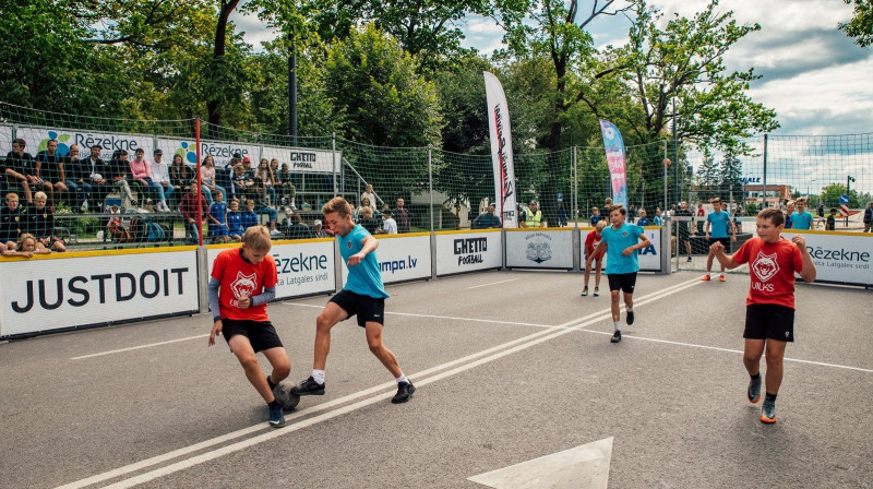 "Ghetto Football" spēle 3. augustā Rēzeknes svētkos.
Publicitātes foto