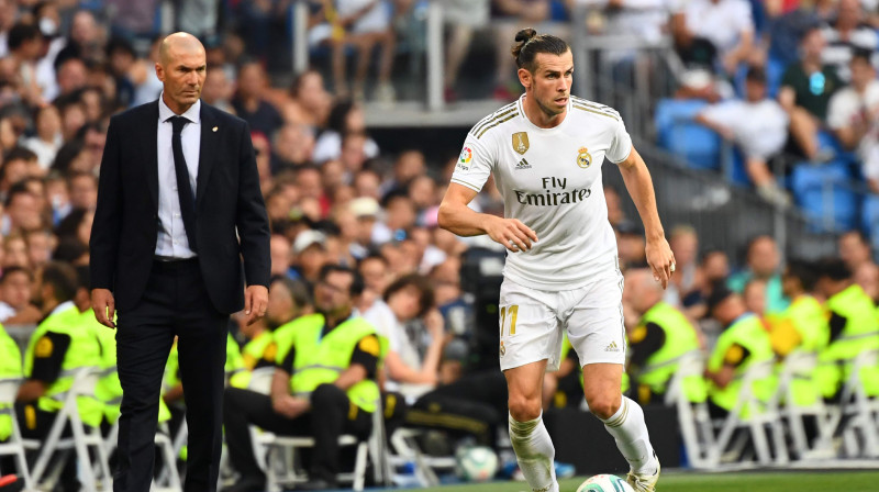 Zinedins Zidāns un Garets Beils. Foto: AFP/Scanpix