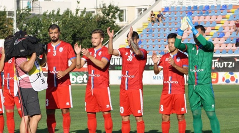 Ņikita Koļesovs (nr. 3). Foto: Fotbal Club Botosani