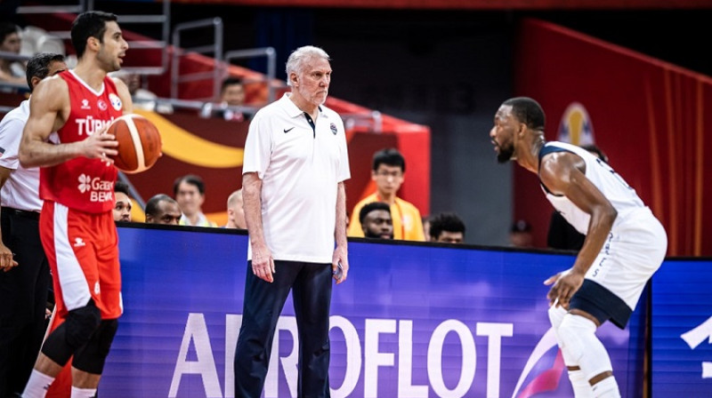 Gregs Popovičs 2019. gada 3. septembrī Šanhajā. Foto: FIBA