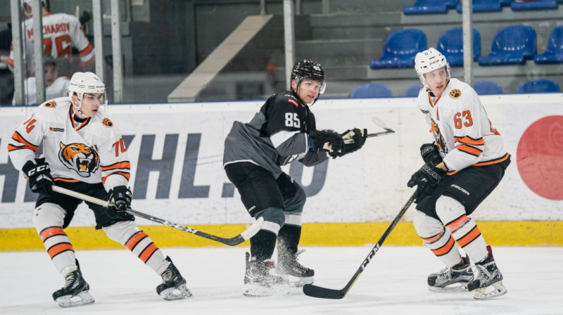 HK "Rīga" pret Habarovskas "Amurskie Tigry". Foto: Kaspars Volonts/hkr.lv