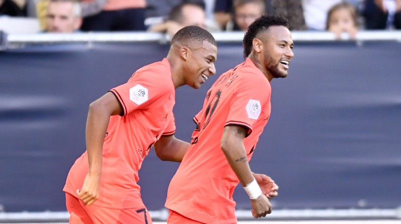 Kiljans Mbapē un Neimārs. Foto: imago images/PanoramiC/Scanpix