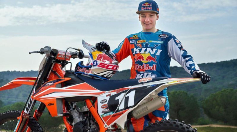 Renē Hoferam ir visas iespējas kļūt par jauno MX2 zvaigzni. Foto: Red Bull KTM