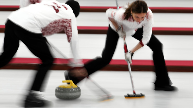 Didzis Pētersons, Dace Spilnere-Pūciņa
Latvijas jauktās izlases spēlētāji
Foto: WCF/Richard Gray