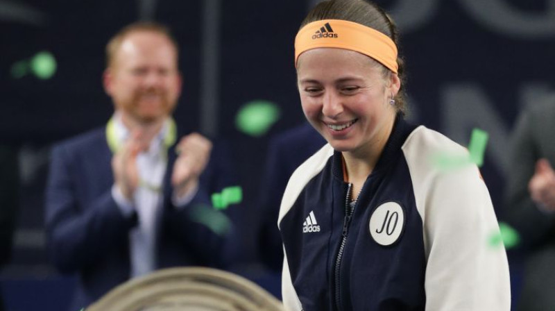 Aļona Ostapenko. Foto: imago images/Gerry Schmit/Scanpix