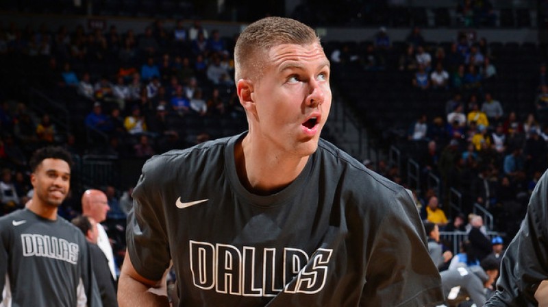 Kristaps Porziņģis. Foto: Bart Young / NBAE, mavs.com
