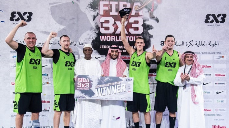 "Riga Ghetto" basketbolisti triumfē "Jeddah Masters" turnīrā. Foto: FIBA