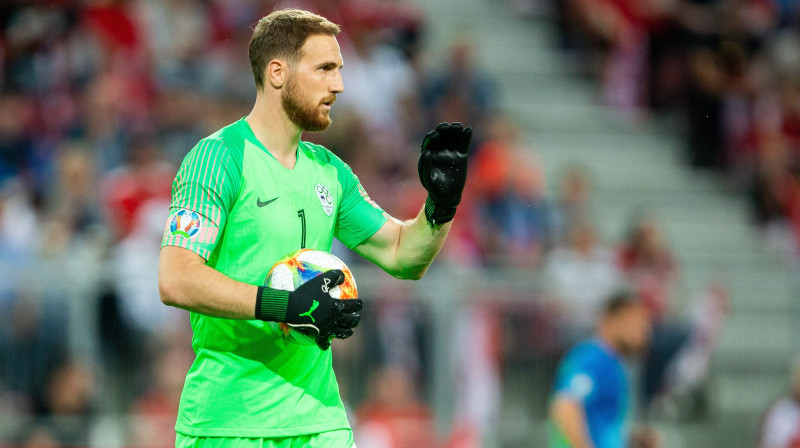Jans Oblaks četras reizes pēc kārtas atzīts par "La Liga" labāko vārtsargu. Foto: Sipa/Scanpix