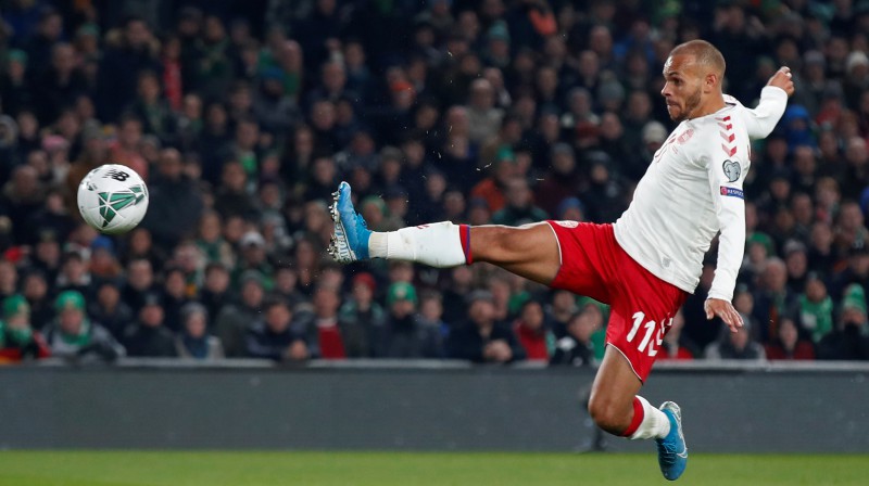 Mārtins Breitveits panāk 1:0. Foto: Reuters/Scanpix
