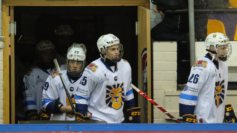 HS "Rīga" hokejisti. Foto: Ģirts Gertsons/F64