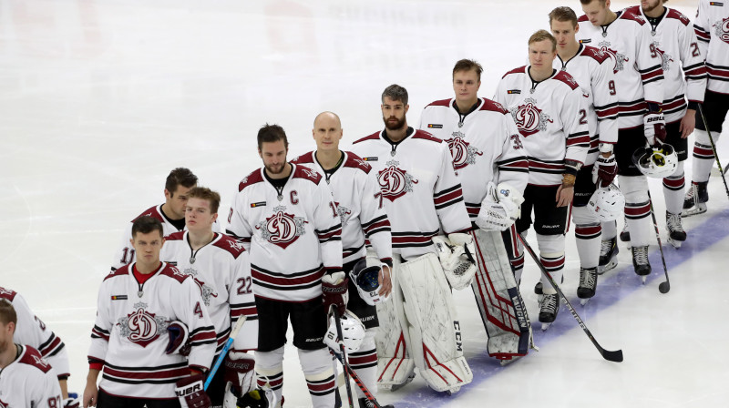 Rīgas ''Dinamo'' komanda. Foto: Alexander Demianchuk/TASS/Scanpix