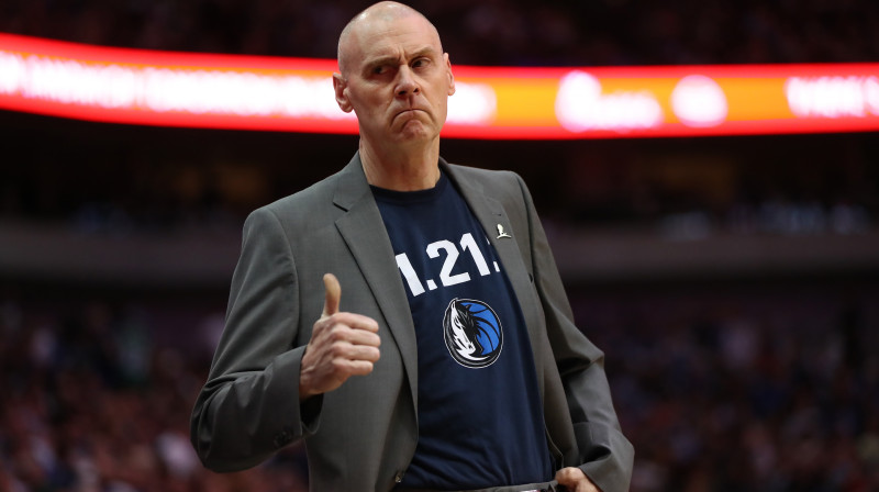 Dalasas "Mavericks" galvenais treneris Riks Kārlails. Foto: Ronald Martinez/AFP/Scanpix
