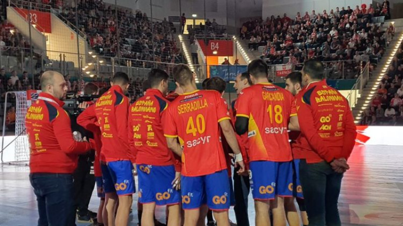 Spānijas handbola izlase. Foto: rfebm.com