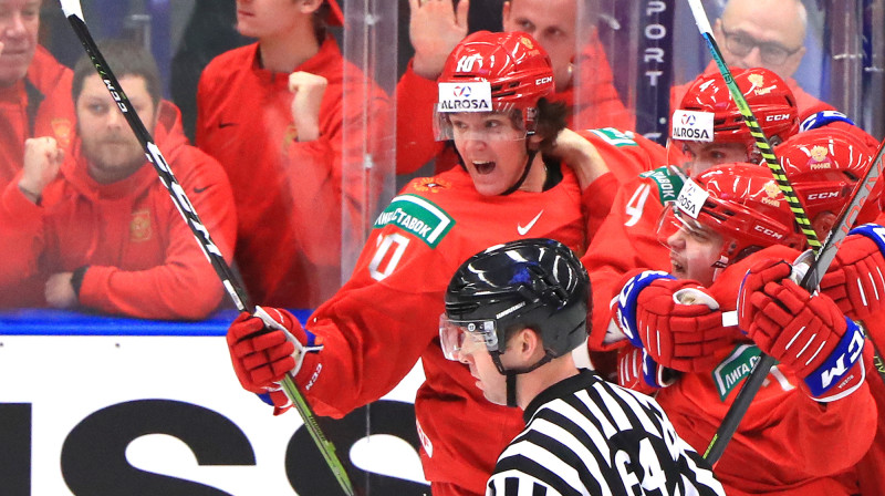 Krievijas prieki U20 čempionāta pusfinālā / Foto: AP/Scanpix
