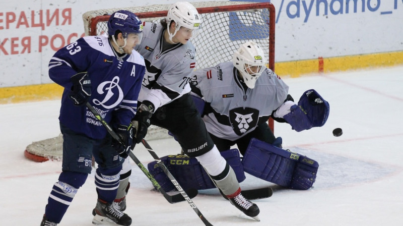 Jānis Voris darbībā. Foto: mhl.khl.ru