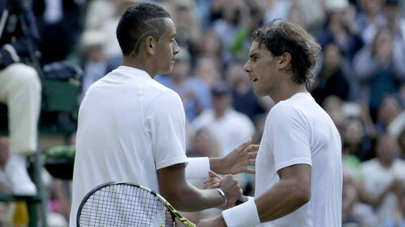 Niks Kirioss un Rafaels Nadals. Foto: Reuters/Scanpix