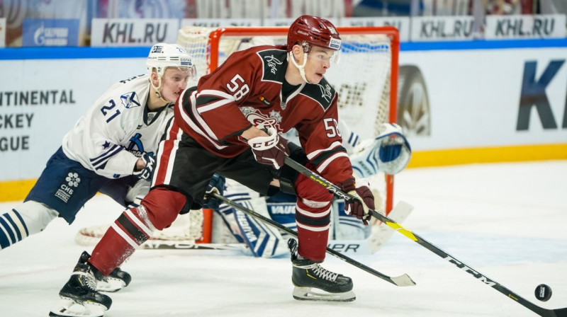 Mareks Djaloga guva vārtus iepriekšējā spēlē. Foto: Raimonds Volonts/dinamoriga.lv