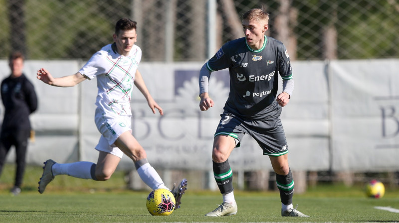 Kristers Tobers ar bumbu. Foto: Lechia Gdańsk
