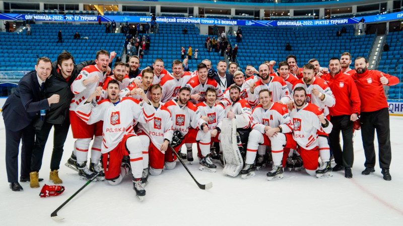 Polijas hokeja izlase. Foto: IIHF